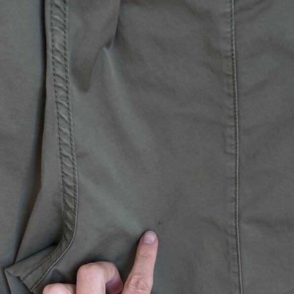 Alex Mill Green Cargo High Waist Cotton Relaxed Tapered Leg Pants, size 4 - Picture 9 of 10